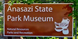 Boulder Loop Anasazi state park museum signage