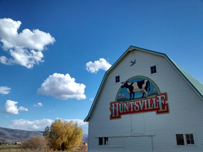 2) Huntsville, Weber County, pop. 612