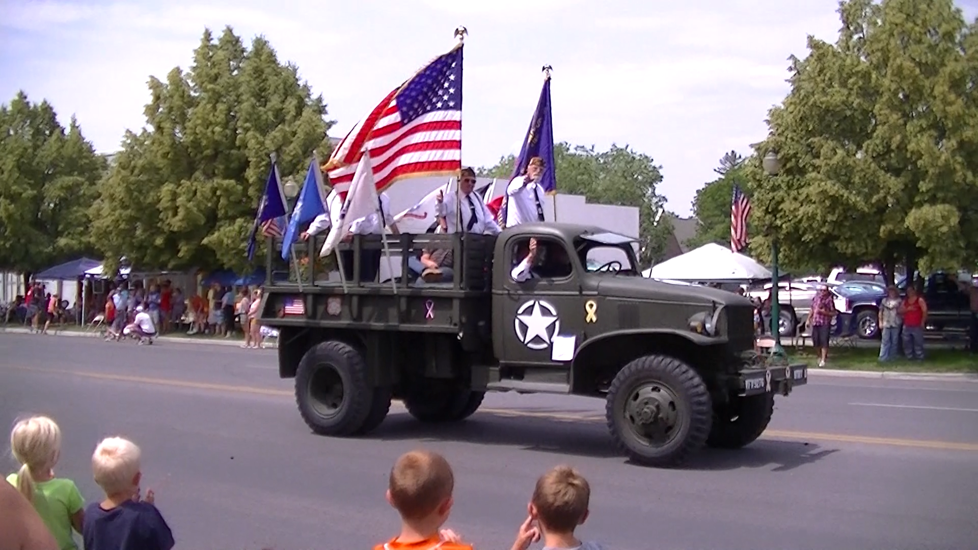 Flag in the 4th of July '15 parade