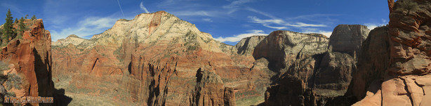 View of Zion Canyon from Scout's Look Out in Zion National Park. (Photo: Mike Godfrey, At Home in Wild Spaces )