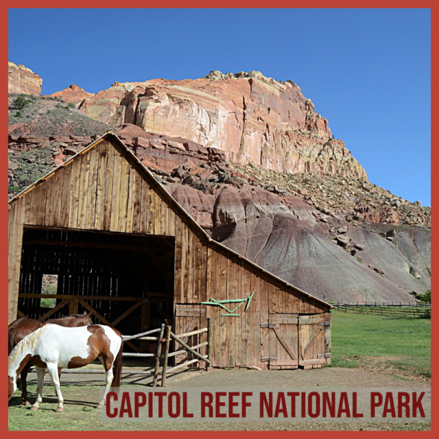 Capitol Reef National Park in Utah Mormon Pioneer National Heritage Area