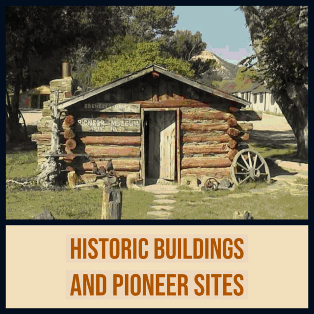 Cabin and museum historic mormon pioneer buildings utah