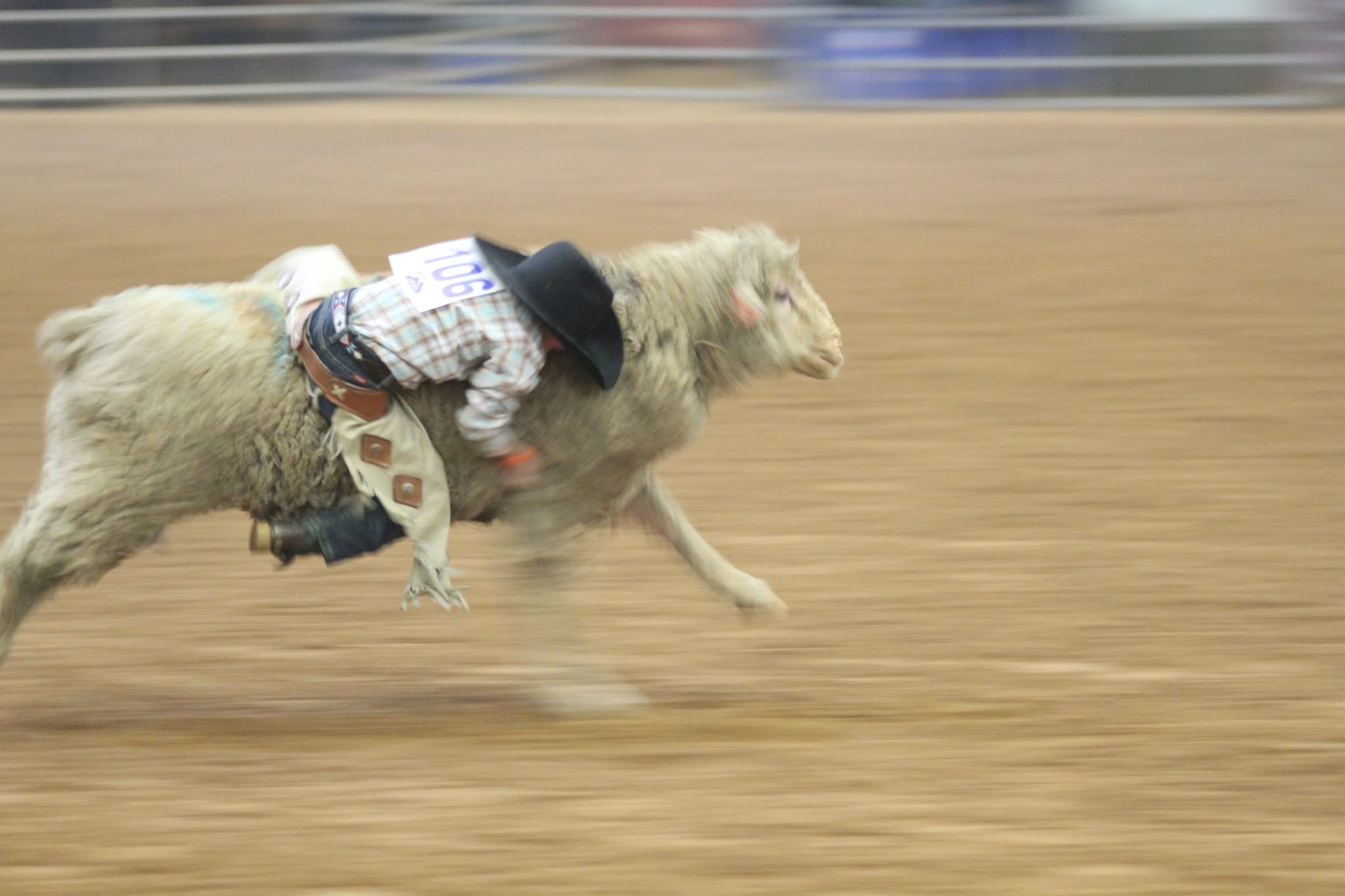 Riders gathered inside the Contoy Arena building.