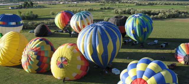 Sevier County Hot Air Balloon Festiva in The Mormon Pioneer Heritage Areal