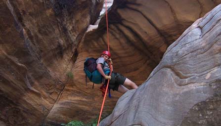 Canyoneering in Sion National Park Photo Courtesy of the National Park Service