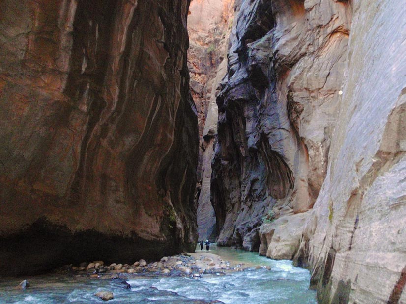 The Virgin Narrows of Zion's Canyon