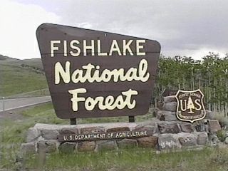 fish lake sign