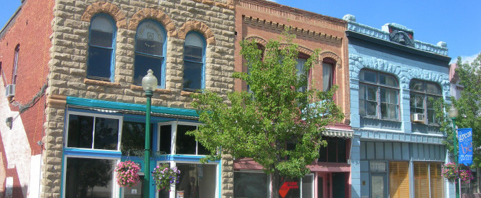 Mt. Pleasant Utah Main Street in the Little Denmark District of the Mormon Pioneer National Heritage Area MPNHA