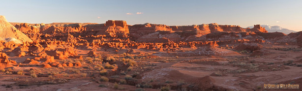 Sunset at Goblin Valley State Park in March. (Photo: Mike Godfrey, At Home in Wild Spaces)