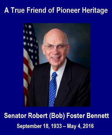 Utah Senator Robert (Bob) Bennett is remembered as a friend to pioneer heritage and champion of preservation