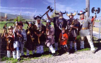 Mormon Pioneer National Heritage Area MPNHA. Group of people in Viking costumes celebrating their Scandinavian heritage.